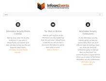 Tablet Screenshot of infosecevents.net